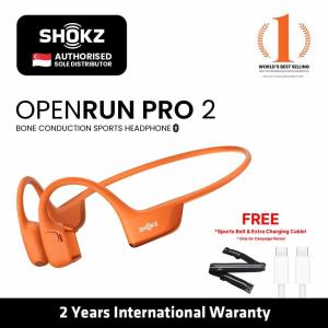 Shokz OpenRun Pro 2 Bone Conduction Sports Headphone - Orange