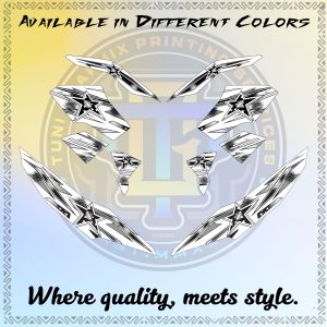 EURO SAMURAI 155 RISING STAR DECALS - PREMIUM LAMINATED STICKER