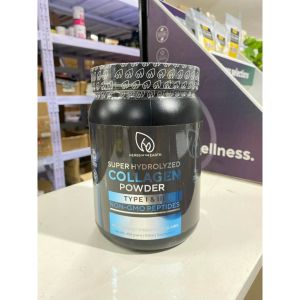 Herbs Of The Earth USA Super Hydrolyzed Collagen Powder Type 1 & 3 Peptides Protein Non GMO Unflavored Supports Hair Skin Nails and Joint Wellness
