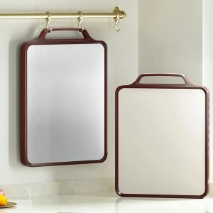 Thớt kháng khuẩn 2 mặt Mặt inox 304 & mặt nhựa PP chống tràn chống trượt kích thước lớn 39x30cm