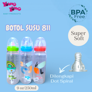 YOUNG YOUNG Botol Susu Bayi 250 ML BPA Free Baby Bottle 811