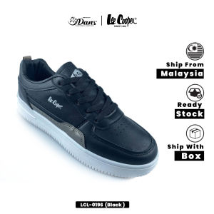 Dans X Lee Cooper Kasut Sneaker Wanita  – Hitam/Putih LCL-0196