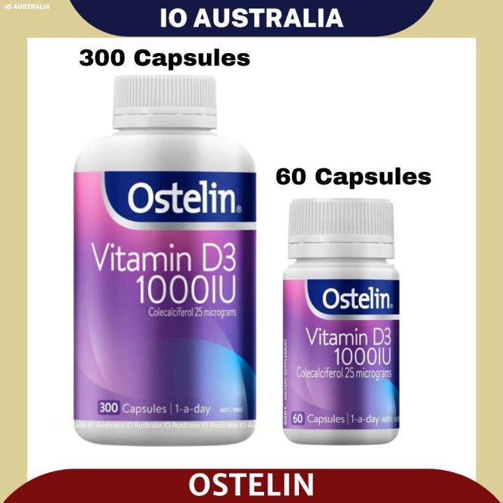Ostelin Vitamin D3 1000IU Vitamin D 60 / 300 Capsules Lazada