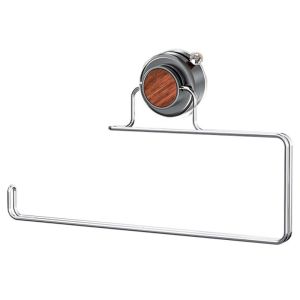 LIANG Wall Mounted Kitchen Tissue Holder Rotated Strong Suction Cup Paper Towel Hanger Premium Space Saving Hanging Towel Roll Stand Bathroom