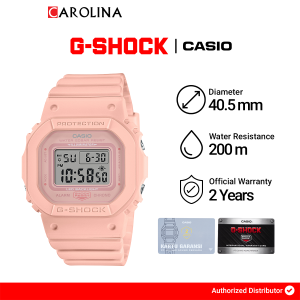 Jam Tangan Wanita Casio G-Shock GMD-S5600BA-4D Digital Pink  Dial Pink  Resin Band
