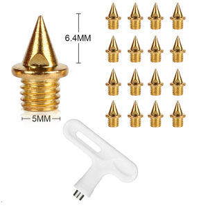 16 Pcs/Set Carbon Steel Athletics Sports Shoes Spikes with Spike Wrench