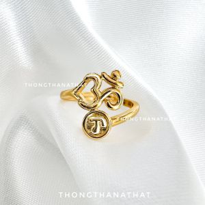 แหวนโอม หัวนะโม *ปรับไซต์ได้* แหวนพระพิฆเนศ เทพเจ้าแห่งความสำเร็จ แหวนหัวนะโม แหวนโอมปรับไซต์ โอม หัวนะโม พระพิฆเนศ