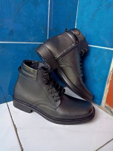 Sepatu Pdh Tali Sleting Kulit Sapi Termurah