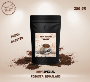 Kopi Bubuk Original Special Robusta Sidikalang 250 gr | Kopi Hitam Kualitas Super