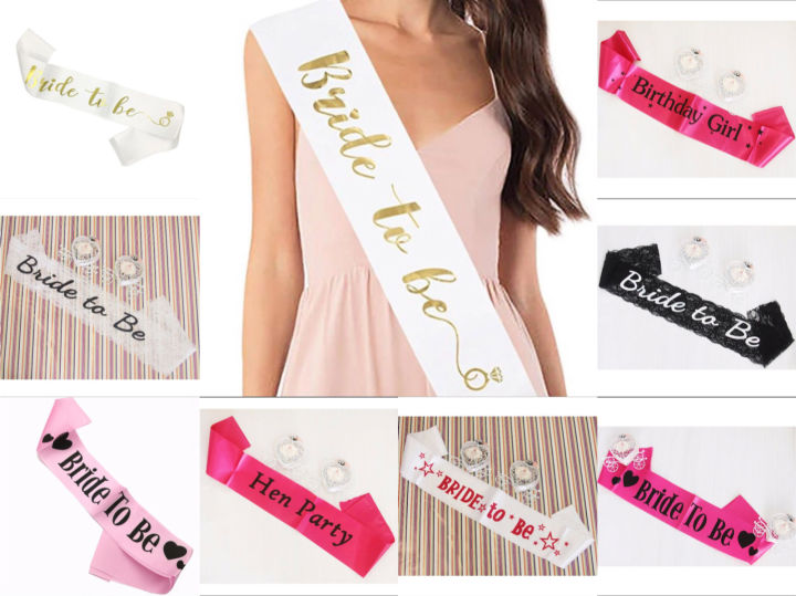 [SG Stock] Bride To Be Sash/Birthday Sash Lazada Singapore