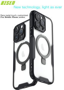 BISEN HARD HOLDER CASE With Wireless Charging Brackets For iph 11 12 13 14  15 Series