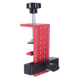 Aluminum Alloys Cabinet Door Fitting Tool Clear Scale Markings Single Operation with Safe Clamping Ergonomic Knob