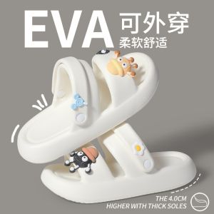[Free Shipping] Dual-Use Sandals For Women Summer Thick-Soled Beach Sandals Non-Slip Outdoor EVA Slippers Flat-Soled Couples Sandals For Men