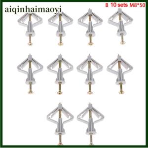 aiqinhaimaoyi 20Pcs Expansion Drywall Anchor Kit With Screws Self Drilling Wall Home Pierced