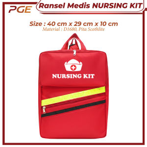 Ransel Medis Nursing Kit Bag Tas Perlengkapan Medis Emergency Kit Tas P3K SAR