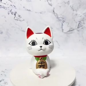 Penhao store Anime DAN DDAN the Turbo Granny as the maneki-neko Body Piggy Bank Vinyl Figure Toy Gift