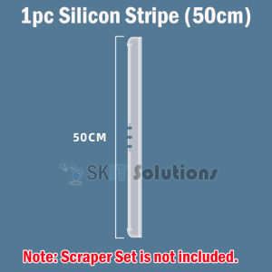 【SKIT SG】35cm/50cm Scraper Magic Broom Sweeper Retractable Rubber Silicone Mop Floor Glass Wiper Bathroom Window Floor Cleaning Magic Silicon Scraper/Broom/Wiper Extendable Rotatable Home Cleaning Solution Three-In-One Dust-Free Scraper Cleaning Broom