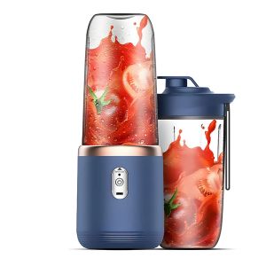 Portable Fruit Juice Blenders USB 6 Blades Electric Travel Juicer Cup Machine For Smoothie Milkshake KitchenMixer Tool