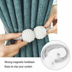 [HOT SALE]Magnetic Ball Pearl Curtain Simple Tie Rope Curtain Simple Tie Rope Accessories