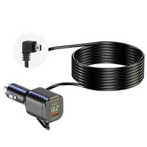 Long 11.5Ft Small USB Car with Overcurrent & Overheating Protections Long Charging Cable ABS Cable for Dashboards