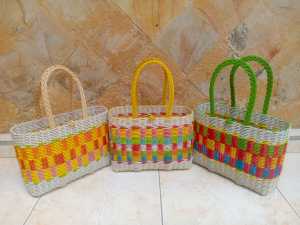 Tas Keranjang Rotan Sintetis Motif Cantik Serbaguna | Anyaman Rotan Sintetis Terlaris | Kewranjang Unik Sulaman Anyaman Rotan Sintetis | Tas Keranjang Rotan Sintetis Terlaris Dan Termurah