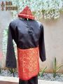 Baju adat Palembang Sumatera Selatan. 