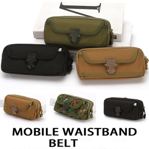 TTLIFE Molle Pouch Sports Belt Waist Pack Outdoor Wallet Purse Packet Utility EDC Bag for 6.5 Phone H-unting Bag