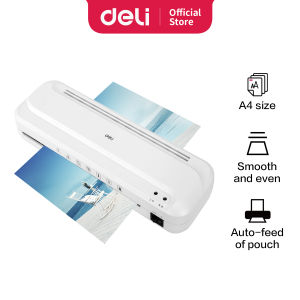 Deli Laminator Mesin Laminating A4 70 - 100 MIC Waktu Pemanasan ≤ 5 Menit Kecepatan 220 mm Safety Reverse E2132