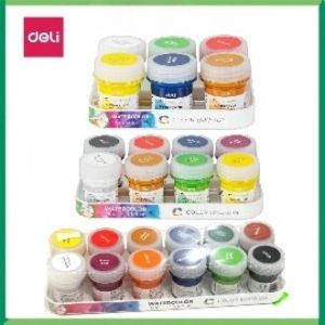 Màu nước Deli Color Emotion C22 - 6/8/12 màu - tặng kèm cọ