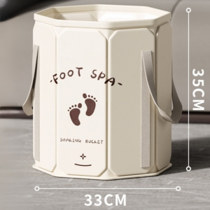 Adult Pressurized Folding Foot Soak Bucket Thickened ulated Foot Soak Bucket with Lid