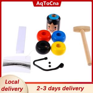 [COD] AqToCna Ship within 24 hours 1set Immortal Daruma Unbreakable Wooden Man Magic Toy Fun Toy Accessory