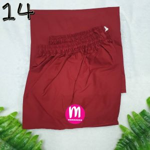 กางเกงขาก๊วย กางเกงเล "เอวยาง" ผ้าโทเร ทรงห้าส่วน กางเกงชาวเล ใส่สบาย (WO10)