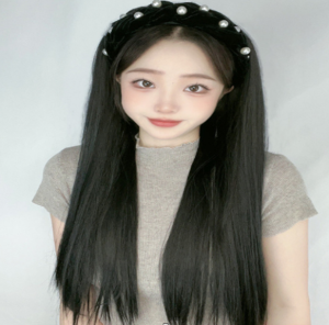 Wig Bando Cantik Wanita Simple Elegan Korean Version Wig Bando Panjang Wanita Hairclip Korea Rambut Palsu wig headband-20