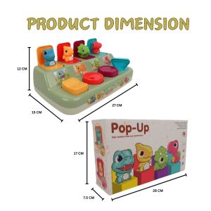 WISHLAND Pop Up Cause and Effect Toy for Toddlers