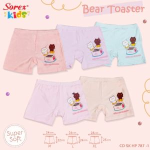 CD Sorex787 Lusinan Celana Dalam Anak Model Boxer Motf Lucu Bahan Katun Super Soft