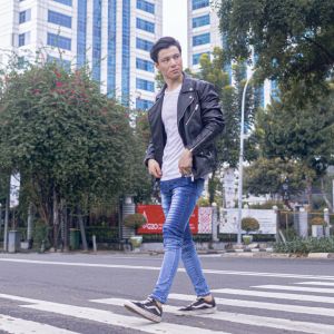 YOJUZ - Y Biker Azure Blue (Celana Panjang Jeans) (Skinny Jeans)