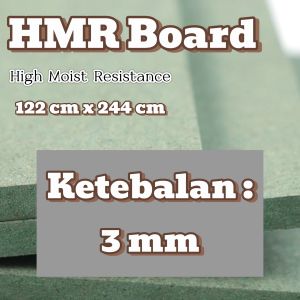3mm HMR Board High Moisture Resistance Papan Kayu Olahan 1220x2440mm - Tebal 3mm (Pembelian minimal 10 lembar) panel kayu yg tahan akan kelembapan cocok sekali untuk pembuatan kitchen set