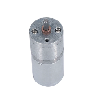 12RPM to 1360 RPM 25GA370 Micro Speed Reversible Geared Motor 6V/12V/24V High Torque Motor with Eccentric Output Shaft