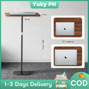 Portable Laptop Floor Stand Bedside/Sofa Table with HeightAdjustable Sleek Wooden Lectem Standing Desk MobilePodium for Home Office School
