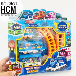 [NHIỀU MẪU] Hộp đồ chơi đường ray xe lửa tàu hỏa Thomas Police train Chó cứu hộ Spider man cho bé thích ô tô mô hình