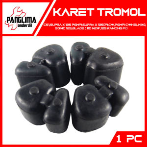 Karet Tromol CS1-CS 1 & Supra X 125 PGMFI-FI New CW-Helm In & Blade 110 New-125 F1 Racing Bantalan-Damper-Peredam-Ganjal-Ganjel Gear-Gir-Gigi Roda Belakang