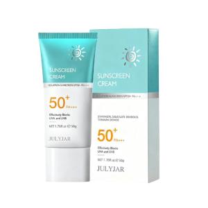 ใบหน้า ครีมกันแดด SPF 50+PA+++ น้ำหนักเบา กันเหงื่อ ไม่เหนียวเหนอะหนะ กันแดด UV ครีม 50g