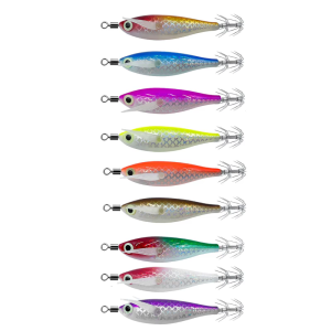 Squid Jig Fishing Lures with Shrimp Designs for Saltwater and Freshwater Angling Shrimp Cuttlefish Jig Hook Lures Baits
