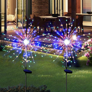 150LED Firework Dandelion Light Solar Garden Light Outdoor Waterproof For Garden Holiday Wedding Party Decoration New year Christmas Decoration