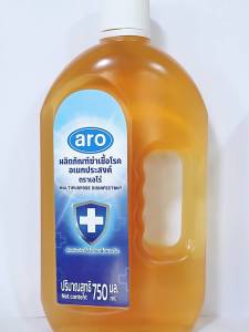 aro เอโร่ ผลิตภัณฑ์ฆ่าเชื้อโรคอเนกประสงค์ ฆ่าเชื้อโรคบนพื้นผิวแข็ง ฝาผนัง และเครื่องสุขภัณฑ์ ขนาด 750 ml.