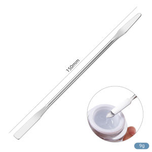 Stainless Steel Dual Head Mixing Stick Makeup Spatula Nail Art Polish Foundation Cream Apply Mixing Tool Cosmetic Make Up Tool