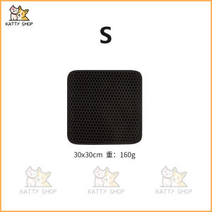 Keset Pasir Kucing Litter Box Kucing EVA Foldable Double Layer Litter Mat Kucing Alas Kucing Pasir