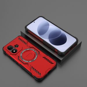 Magnetic Armor Back Cover Case For Redmi Note 17 5G 4G 2026 Note17 Phone Casing Back Cover Soft TPU Edge Hard PC Car Holder Bumper Simple Anti Drop Protection