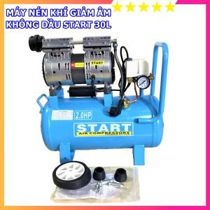 Máy nén khí Đài Loan START ST0625 bình 30 lít - Tự động nạp khí giảm âm không dầu chống ồn