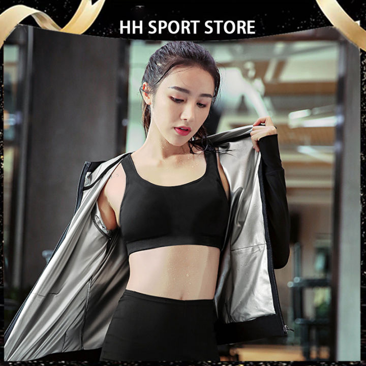 Women Sauna Suit Sweat Fast Weight Loss Exercise GYM Jogging Fitness  Workout Yoga Cycling Lazada PH